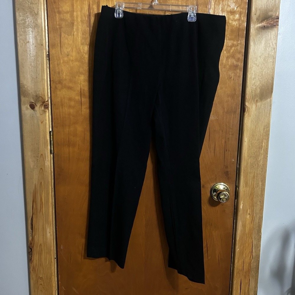 Vintage Jones New York Womens Size XL Dress Pants Black Classic